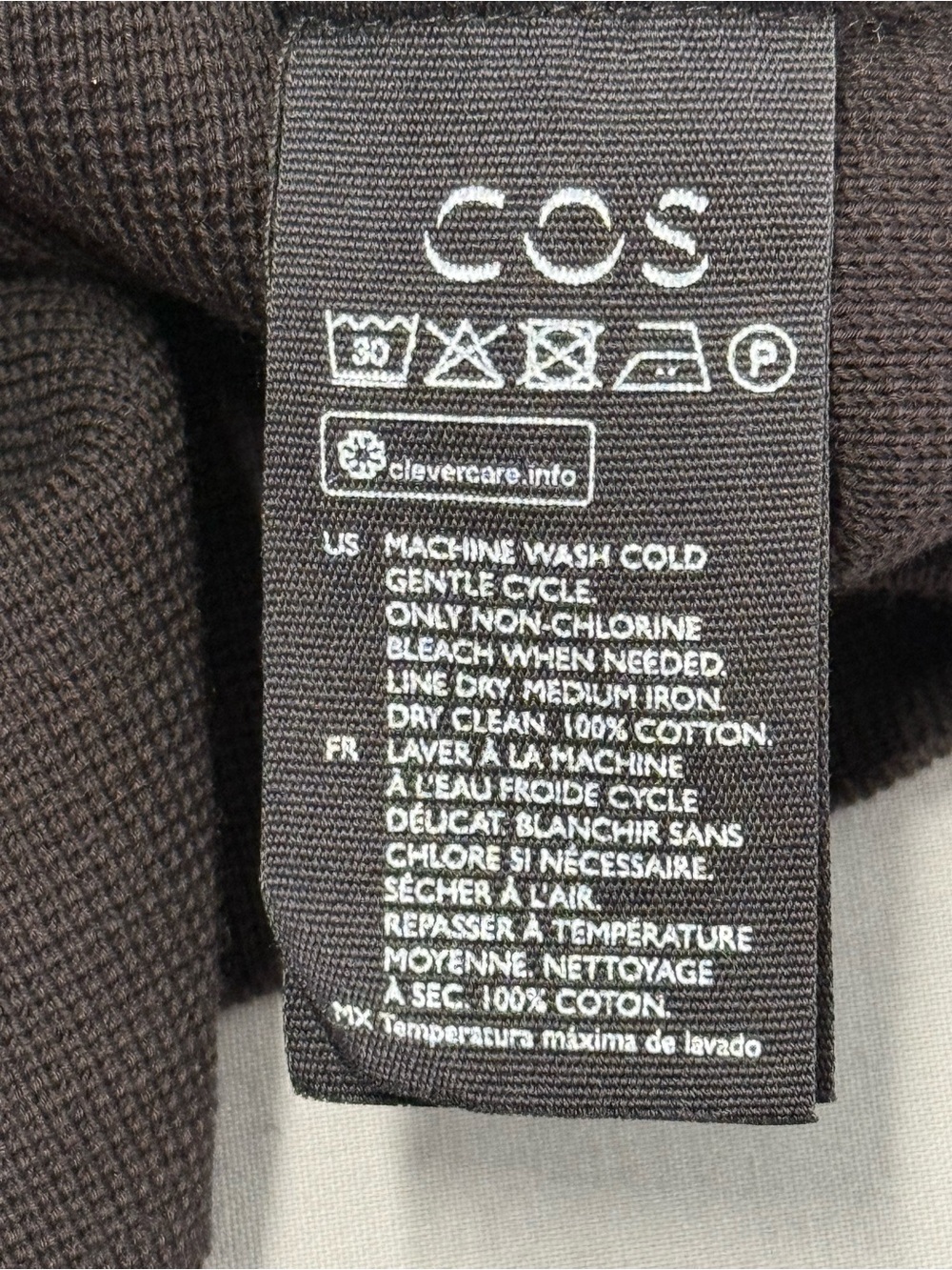 COS Black Milano-Knit Cotton Polo Shirt Top Medium - Picture 6 of 6